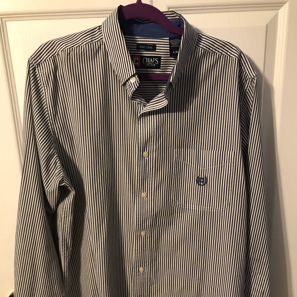 Chaps striped button down - Picture 2 of 2